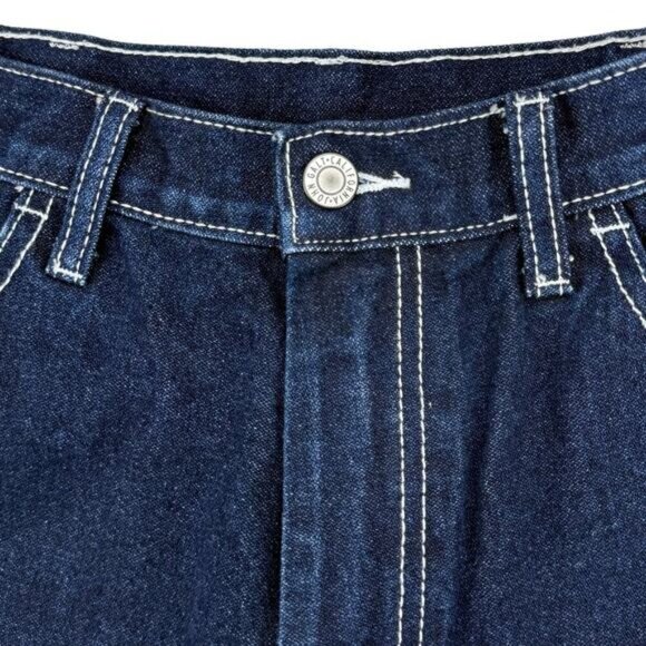 JOHN GALT Brandy Melville Ariana High Rise Loose Carpenter Jeans Sz Small Blue - Picture 6 of 9